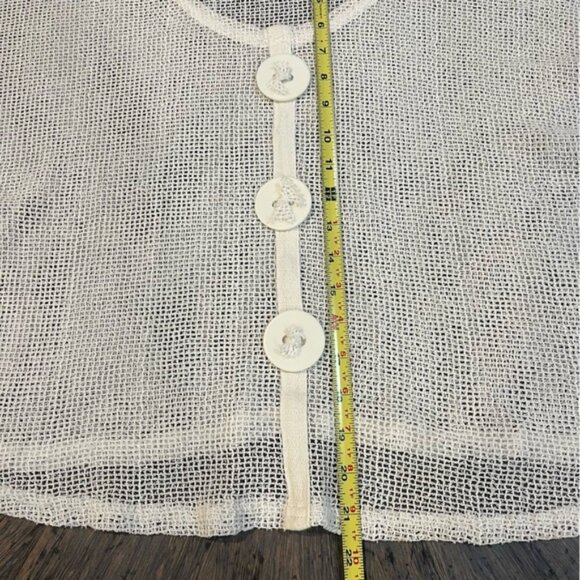 Vintage Y2K Noelle White / Off White Open Knit Top – One‎ Size - Picture 5 of 8